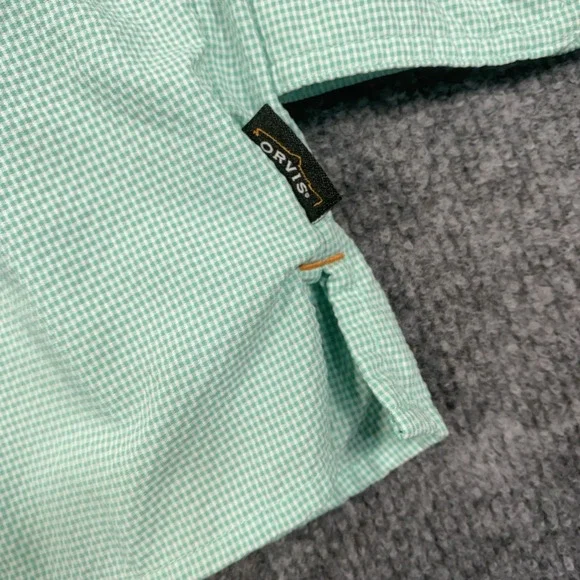 Orvis Shirt Men XL Open Air Caster UPF Vented Fishing Performance Seersucker - Picture 5 of 15